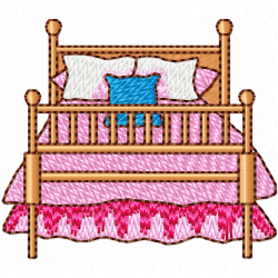Bed Embroidery Design 3 Bed Embroidery Design 3